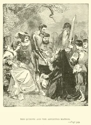 Don Quichotte et la matrone affligée